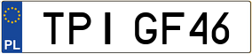 Trailer License Plate